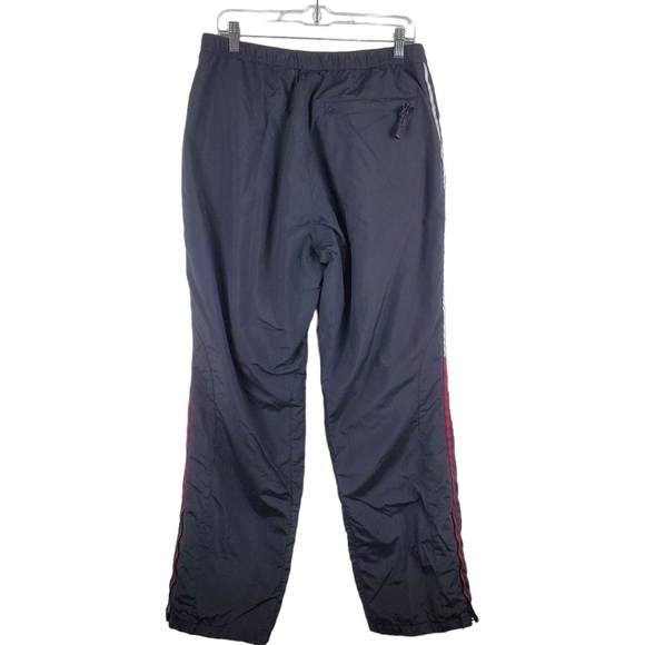 VINTAGE‎ Ski Pants Womens Medium Tommy Hilfiger Black Quilted Zip Ankles Y2K - Picture 2 of 14